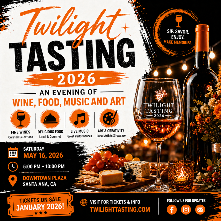 Twilight Tasting 2026 - An Evening of Wine, Food, Music and Art