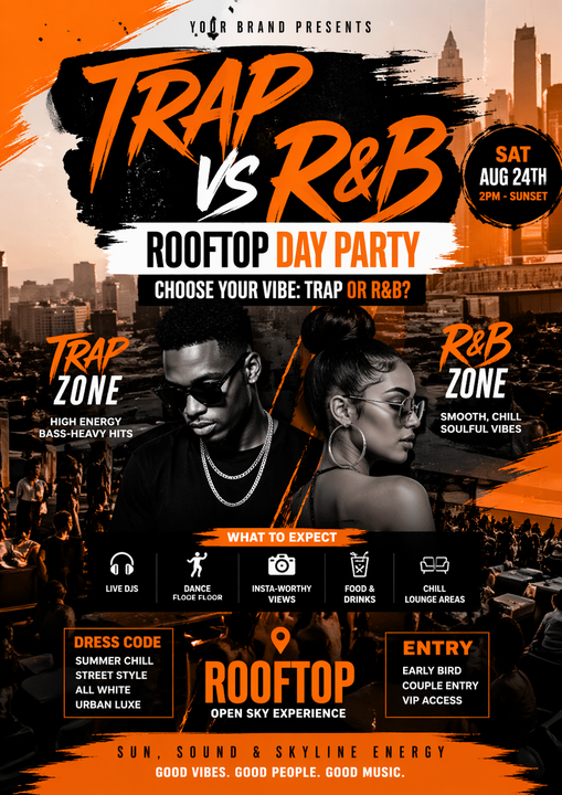 TRAP VS R&B ROOFTOP DAY PARTY